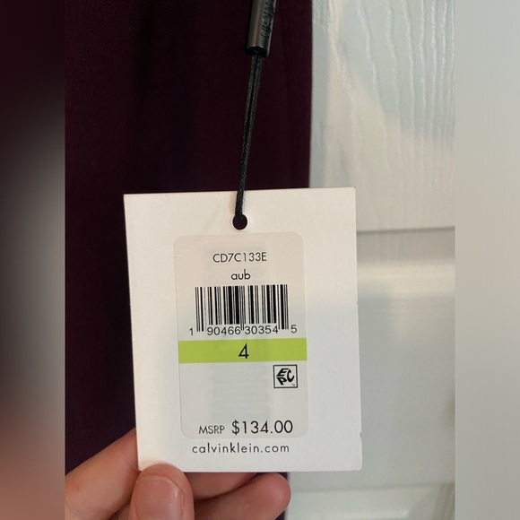 Calvin Klein purple work dress size 4 - Picture 2 of 3